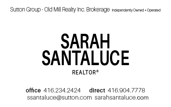 Sarah Santaluce | Realtor | Sutton Group, Old Mill Realty Inc. Brokerage